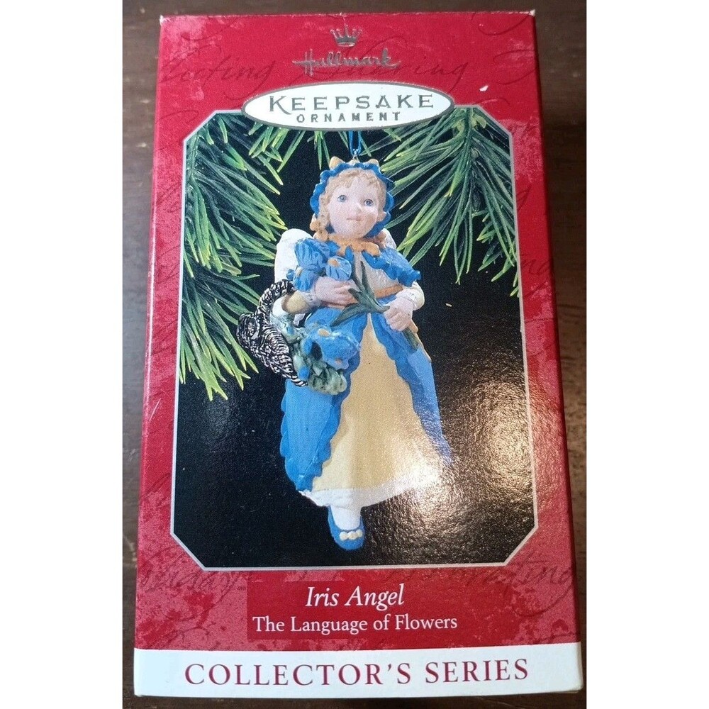 Hallmark Keepsake Ornament Iris Angel Language of Flowers Series 1998